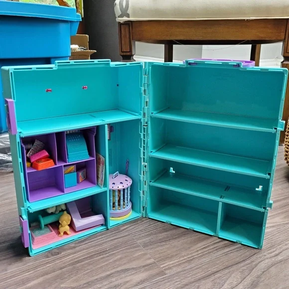 Vtg 1992 Littlest Pet Shop Store ~ Carry Case ~ Playsets Accessories ~ Birds Cat - Picture 8 of 12